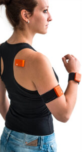 xsens motion sensors on body